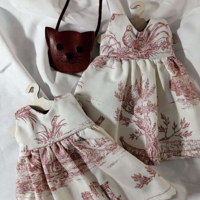 Robe en toile de Jouy