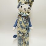 Joséphine bleu fumé salopette