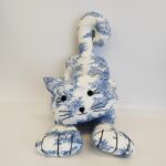 BLEU imprime Toile de Jouy