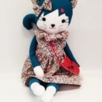 Léonie canard robe liberty rouge